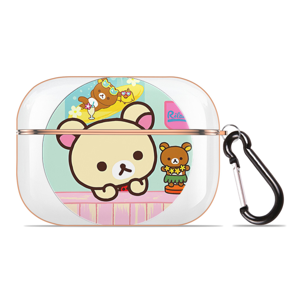 （画像用） リラックマ リラックマ キイロイトリ Rilakkuma Korilakkuma Kiiroitori 【AirPods Pro用】ハードシェル保護ケース｜耐衝撃・防指紋・カラビナ付き商品仕様
