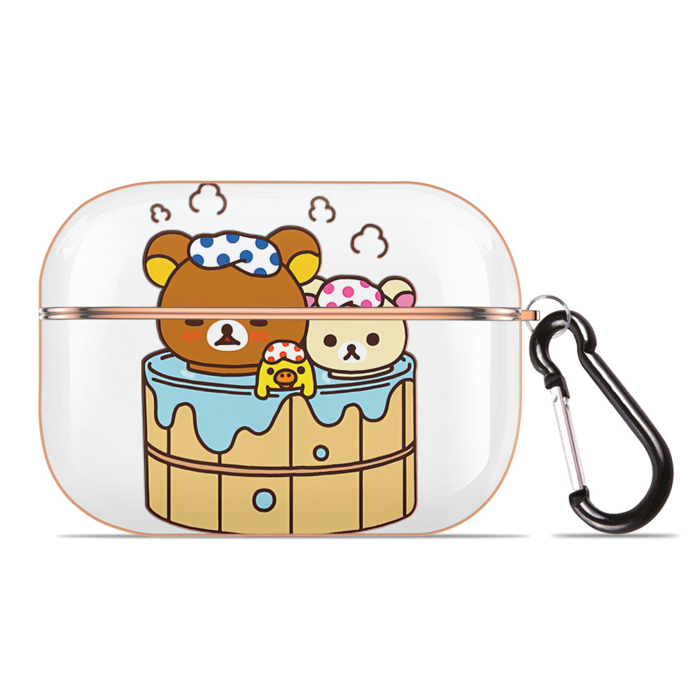 （画像用） リラックマ リラックマ キイロイトリ Rilakkuma Korilakkuma Kiiroitori 【AirPods Pro用】ハードシェル保護ケース｜耐衝撃・防指紋・カラビナ付き商品仕様