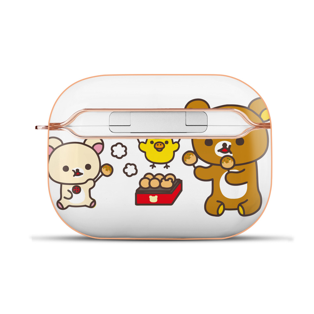 （画像用） リラックマ リラックマ キイロイトリ Rilakkuma Korilakkuma Kiiroitori 【AirPods Pro用】ハードシェル保護ケース｜耐衝撃・防指紋・カラビナ付き商品仕様
