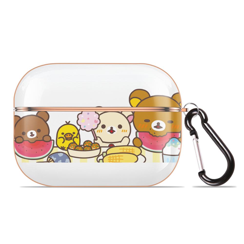 （画像用） リラックマ リラックマ キイロイトリ Rilakkuma Korilakkuma Kiiroitori 【AirPods Pro用】ハードシェル保護ケース｜耐衝撃・防指紋・カラビナ付き商品仕様