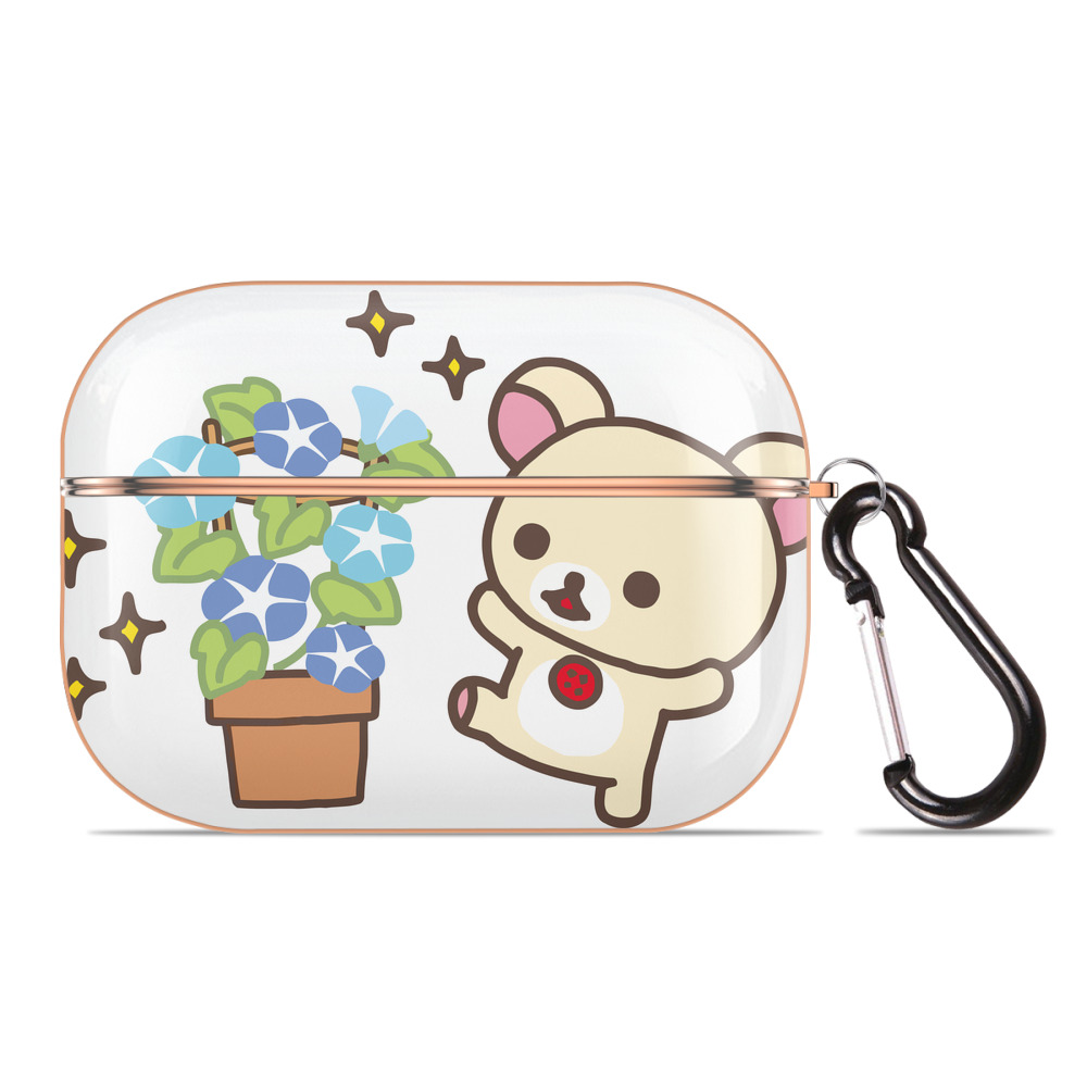 （画像用） リラックマ リラックマ キイロイトリ Rilakkuma Korilakkuma Kiiroitori 【AirPods Pro用】ハードシェル保護ケース｜耐衝撃・防指紋・カラビナ付き商品仕様
