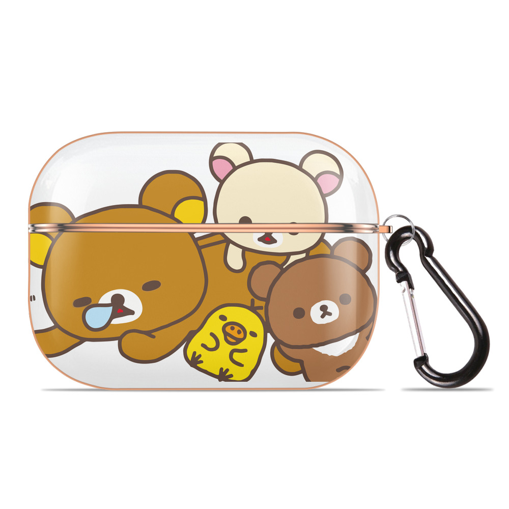（画像用） リラックマ リラックマ キイロイトリ Rilakkuma Korilakkuma Kiiroitori 【AirPods Pro用】ハードシェル保護ケース｜耐衝撃・防指紋・カラビナ付き商品仕様
