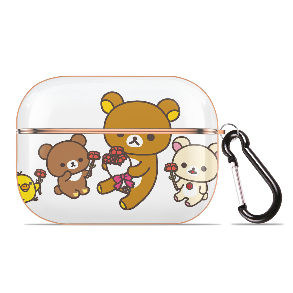 （画像用） リラックマ リラックマ キイロイトリ Rilakkuma Korilakkuma Kiiroitori 【AirPods Pro用】ハードシェル保護ケース｜耐衝撃・防指紋・カラビナ付き商品仕様