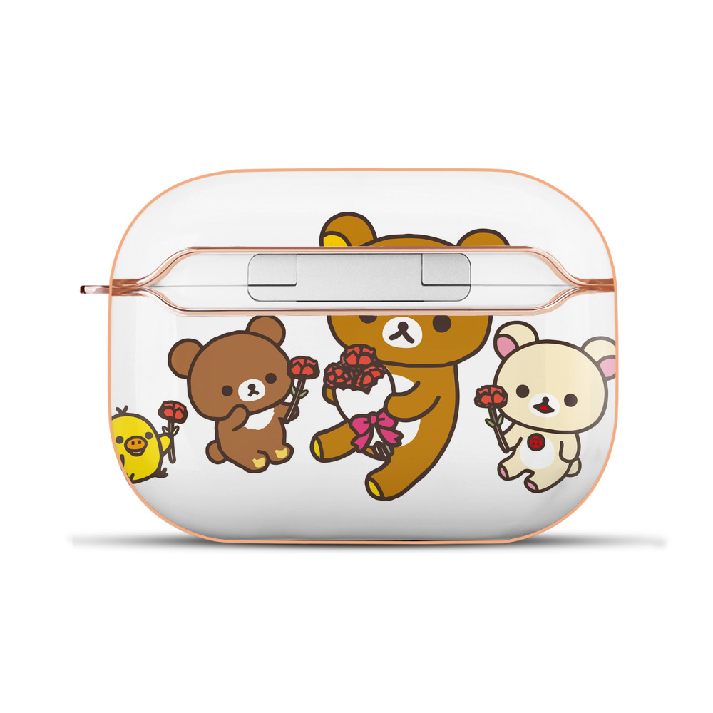 （画像用） リラックマ リラックマ キイロイトリ Rilakkuma Korilakkuma Kiiroitori 【AirPods Pro用】ハードシェル保護ケース｜耐衝撃・防指紋・カラビナ付き商品仕様