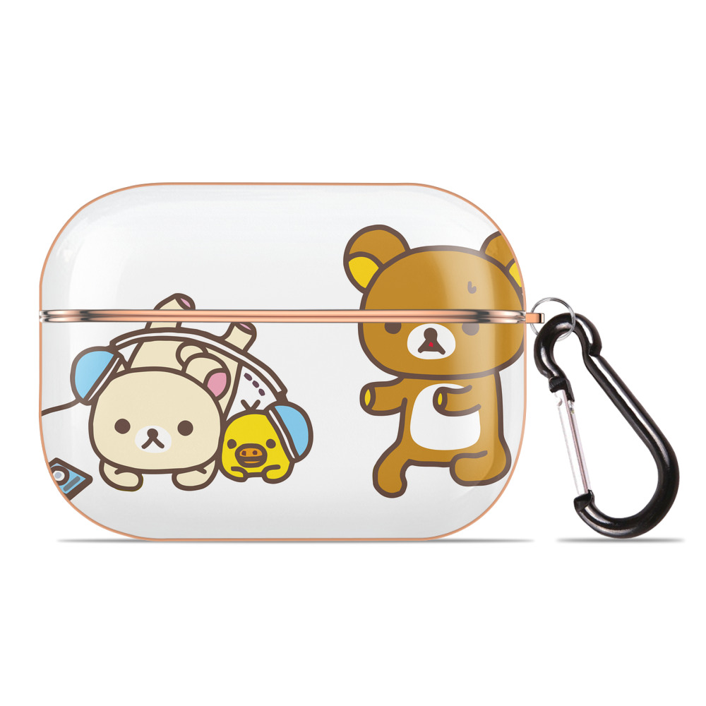 （画像用） リラックマ リラックマ キイロイトリ Rilakkuma Korilakkuma Kiiroitori 【AirPods Pro用】ハードシェル保護ケース｜耐衝撃・防指紋・カラビナ付き商品仕様
