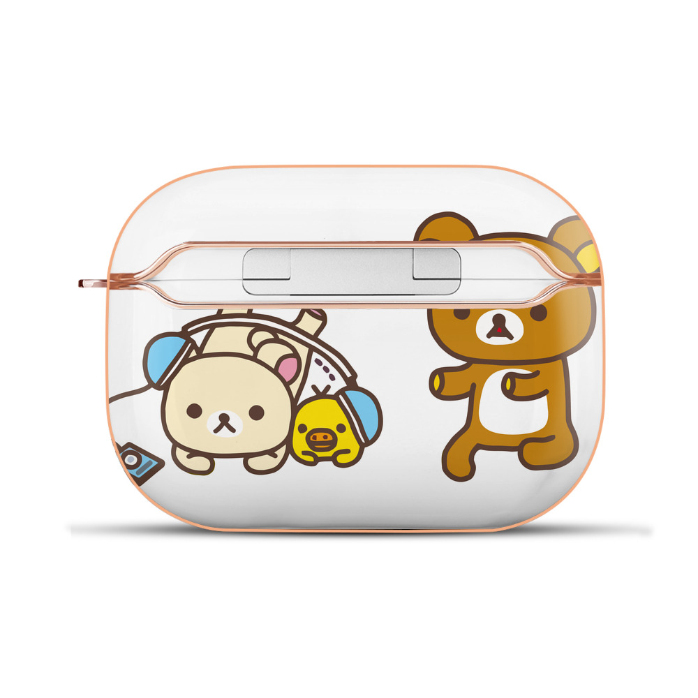 （画像用） リラックマ リラックマ キイロイトリ Rilakkuma Korilakkuma Kiiroitori 【AirPods Pro用】ハードシェル保護ケース｜耐衝撃・防指紋・カラビナ付き商品仕様