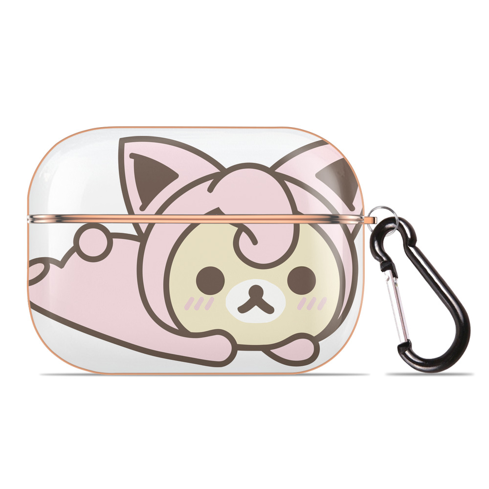 （画像用） リラックマ リラックマ キイロイトリ Rilakkuma Korilakkuma Kiiroitori 【AirPods Pro用】ハードシェル保護ケース｜耐衝撃・防指紋・カラビナ付き商品仕様