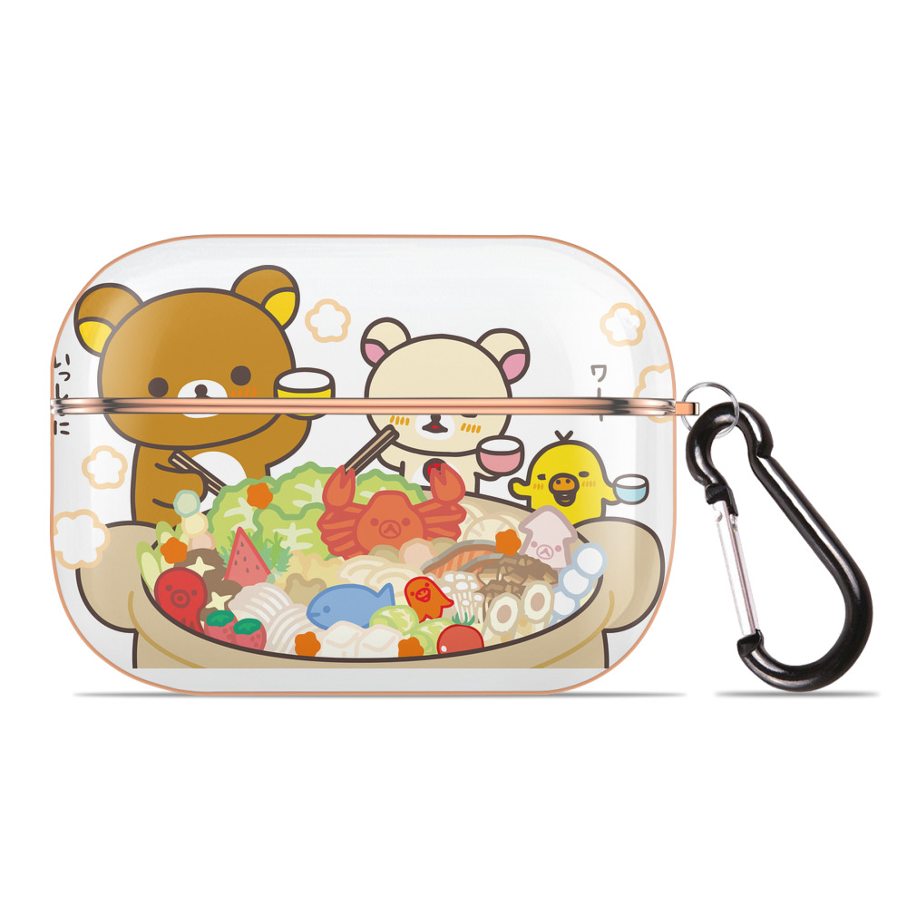 （画像用） リラックマ リラックマ キイロイトリ Rilakkuma Korilakkuma Kiiroitori 【AirPods Pro用】ハードシェル保護ケース｜耐衝撃・防指紋・カラビナ付き商品仕様