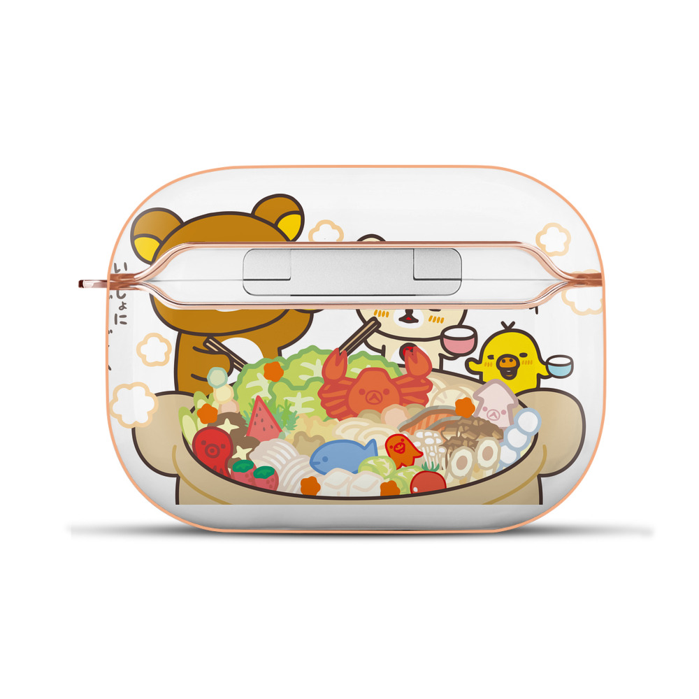 （画像用） リラックマ リラックマ キイロイトリ Rilakkuma Korilakkuma Kiiroitori 【AirPods Pro用】ハードシェル保護ケース｜耐衝撃・防指紋・カラビナ付き商品仕様