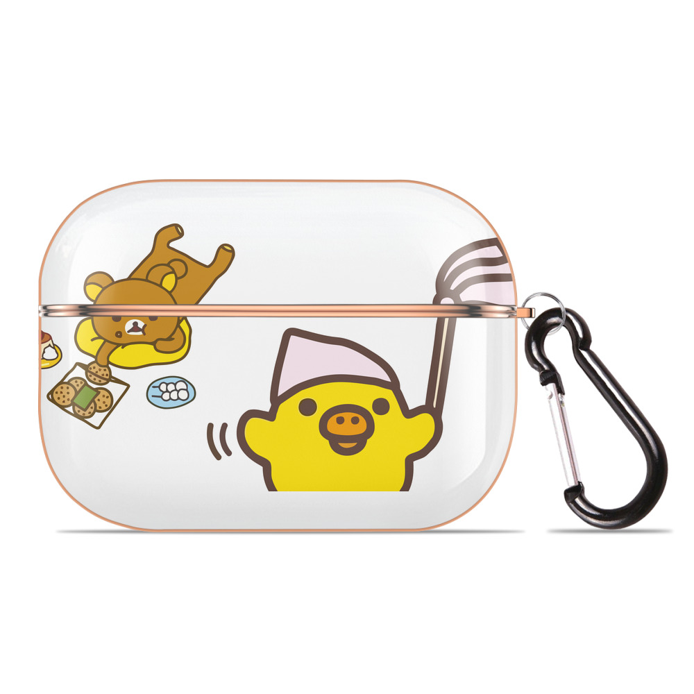 （画像用） リラックマ リラックマ キイロイトリ Rilakkuma Korilakkuma Kiiroitori 【AirPods Pro用】ハードシェル保護ケース｜耐衝撃・防指紋・カラビナ付き商品仕様