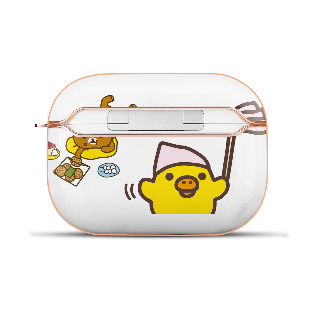 （画像用） リラックマ リラックマ キイロイトリ Rilakkuma Korilakkuma Kiiroitori 【AirPods Pro用】ハードシェル保護ケース｜耐衝撃・防指紋・カラビナ付き商品仕様