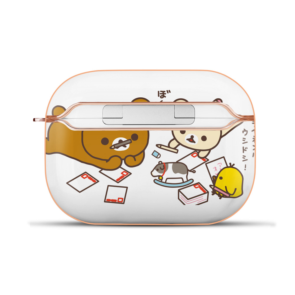 （画像用） リラックマ リラックマ キイロイトリ Rilakkuma Korilakkuma Kiiroitori 【AirPods Pro用】ハードシェル保護ケース｜耐衝撃・防指紋・カラビナ付き商品仕様