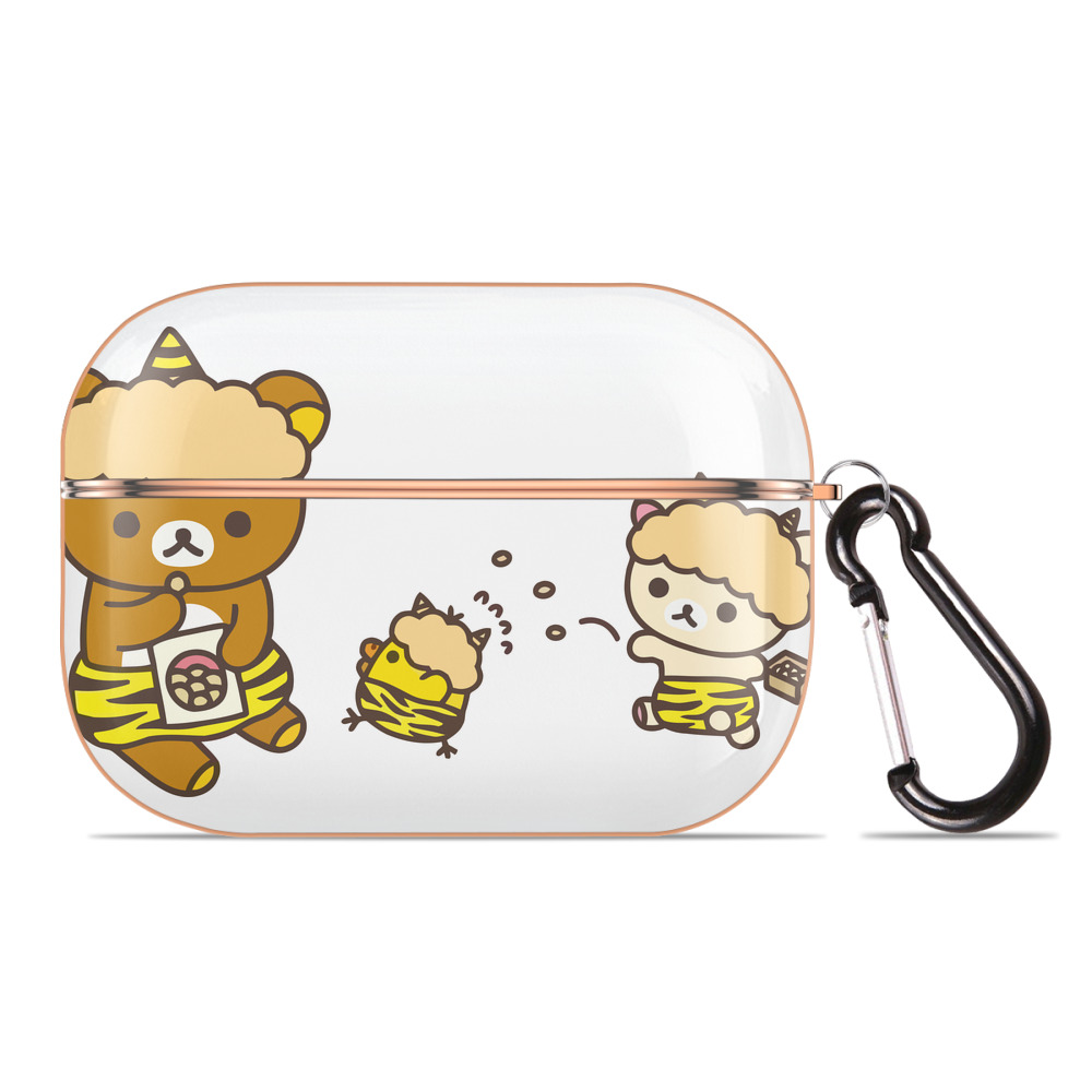 （画像用） リラックマ リラックマ キイロイトリ Rilakkuma Korilakkuma Kiiroitori 【AirPods Pro用】ハードシェル保護ケース｜耐衝撃・防指紋・カラビナ付き商品仕様