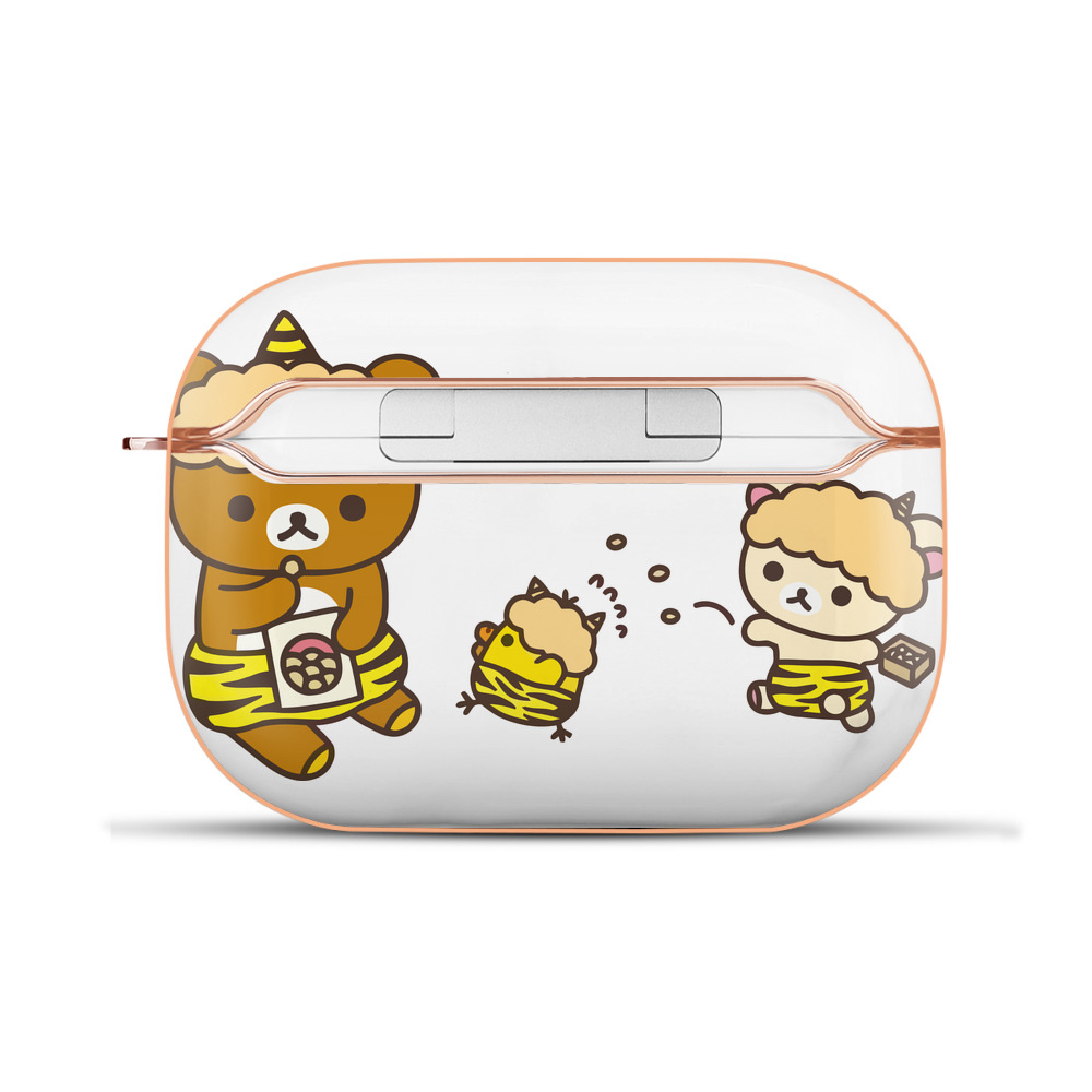 （画像用） リラックマ リラックマ キイロイトリ Rilakkuma Korilakkuma Kiiroitori 【AirPods Pro用】ハードシェル保護ケース｜耐衝撃・防指紋・カラビナ付き商品仕様