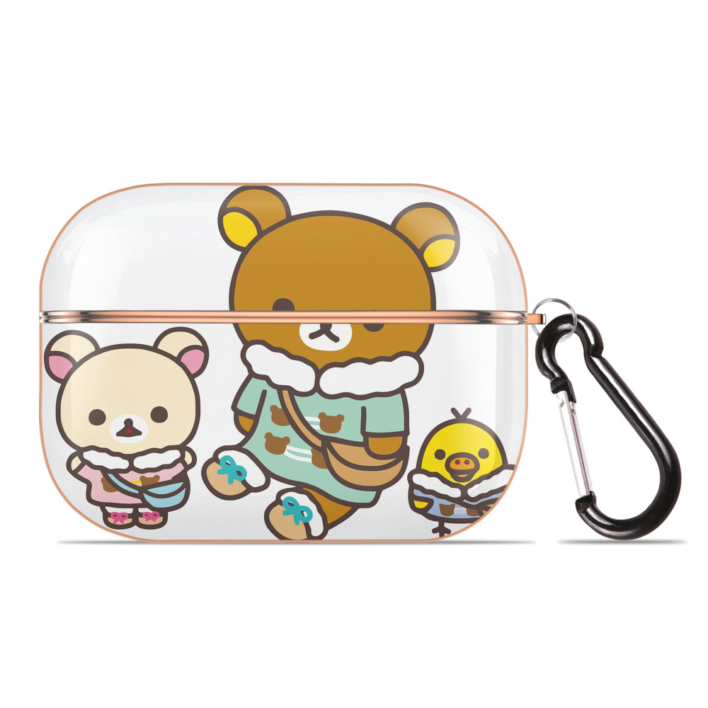 （画像用） リラックマ リラックマ キイロイトリ Rilakkuma Korilakkuma Kiiroitori 【AirPods Pro用】ハードシェル保護ケース｜耐衝撃・防指紋・カラビナ付き商品仕様