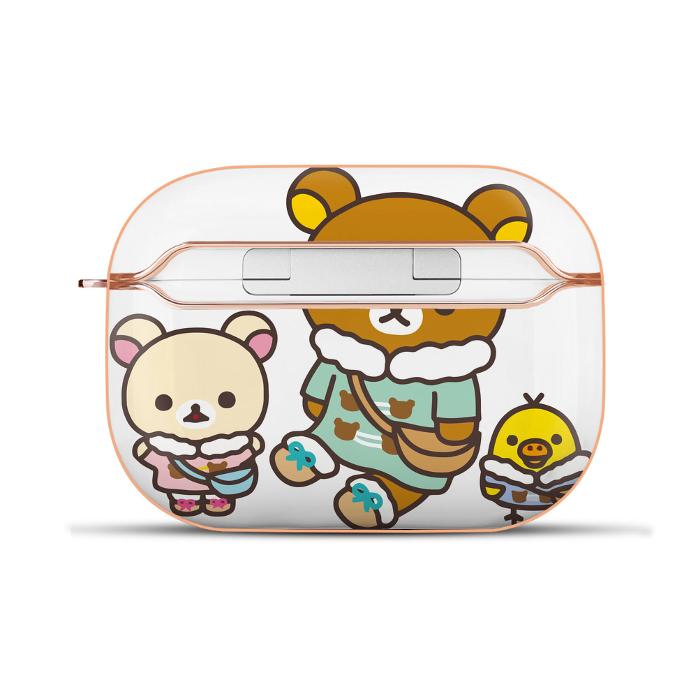 （画像用） リラックマ リラックマ キイロイトリ Rilakkuma Korilakkuma Kiiroitori 【AirPods Pro用】ハードシェル保護ケース｜耐衝撃・防指紋・カラビナ付き商品仕様