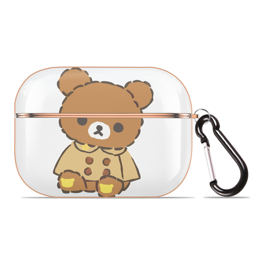 （画像用） リラックマ リラックマ キイロイトリ Rilakkuma Korilakkuma Kiiroitori 【AirPods Pro用】ハードシェル保護ケース｜耐衝撃・防指紋・カラビナ付き商品仕様