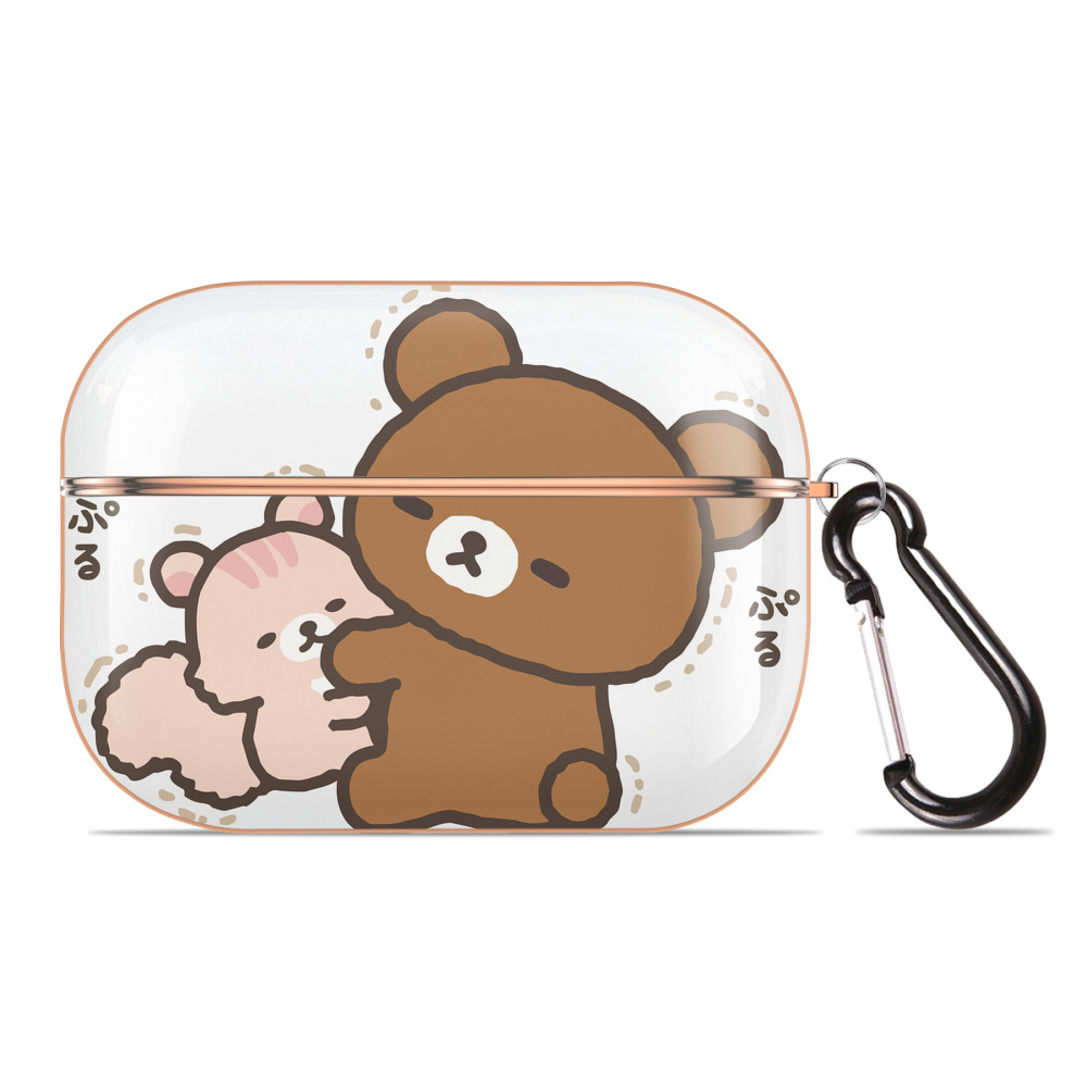 （画像用） リラックマ リラックマ キイロイトリ Rilakkuma Korilakkuma Kiiroitori 【AirPods Pro用】ハードシェル保護ケース｜耐衝撃・防指紋・カラビナ付き商品仕様