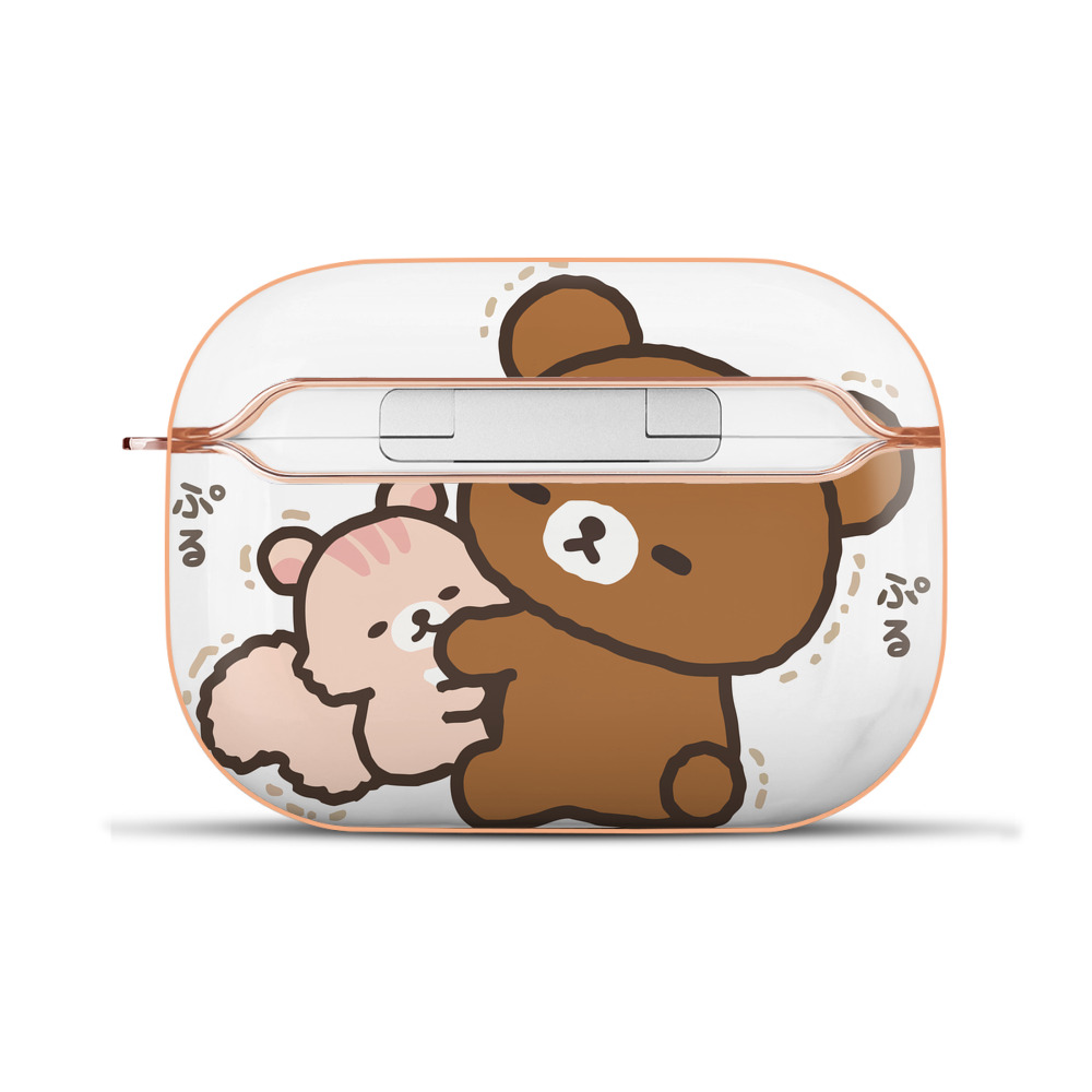 （画像用） リラックマ リラックマ キイロイトリ Rilakkuma Korilakkuma Kiiroitori 【AirPods Pro用】ハードシェル保護ケース｜耐衝撃・防指紋・カラビナ付き商品仕様