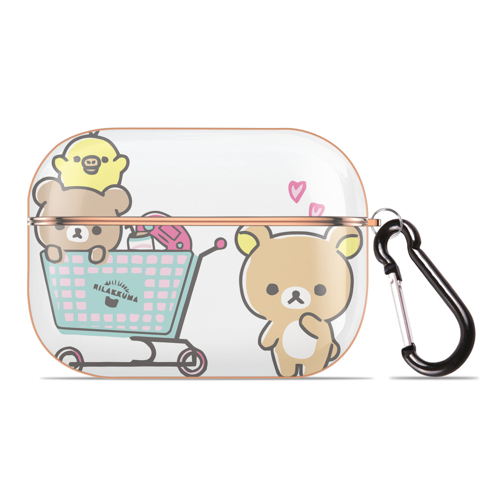 （画像用） リラックマ リラックマ キイロイトリ Rilakkuma Korilakkuma Kiiroitori 【AirPods Pro用】ハードシェル保護ケース｜耐衝撃・防指紋・カラビナ付き商品仕様