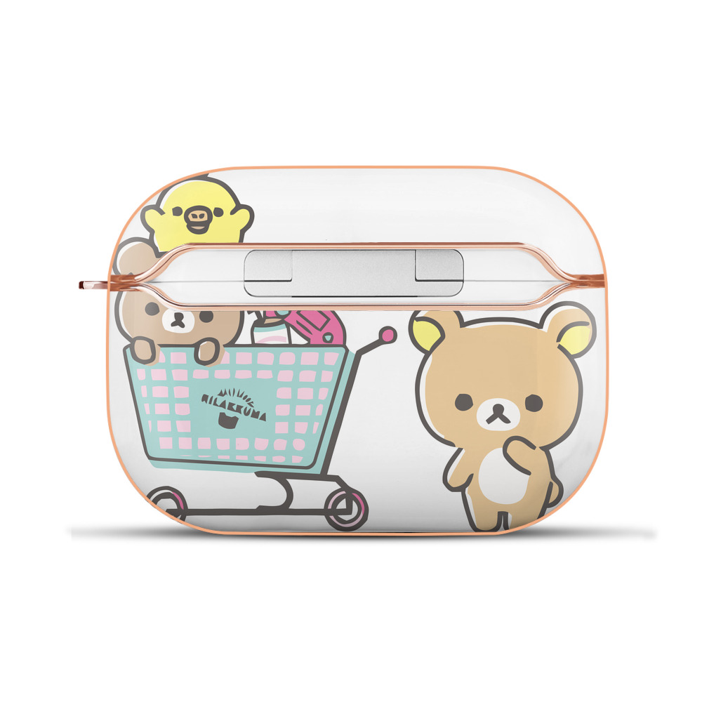 （画像用） リラックマ リラックマ キイロイトリ Rilakkuma Korilakkuma Kiiroitori 【AirPods Pro用】ハードシェル保護ケース｜耐衝撃・防指紋・カラビナ付き商品仕様