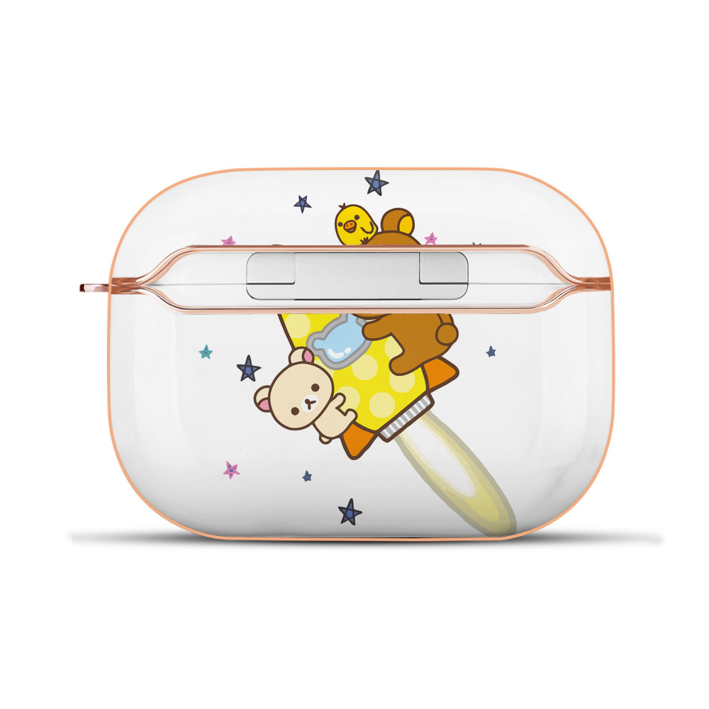 （画像用） リラックマ リラックマ キイロイトリ Rilakkuma Korilakkuma Kiiroitori 【AirPods Pro用】ハードシェル保護ケース｜耐衝撃・防指紋・カラビナ付き商品仕様