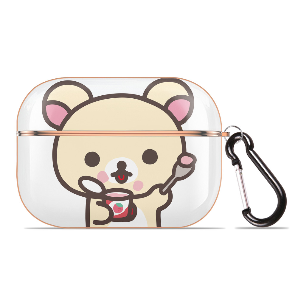 （画像用） リラックマ リラックマ キイロイトリ Rilakkuma Korilakkuma Kiiroitori 【AirPods Pro用】ハードシェル保護ケース｜耐衝撃・防指紋・カラビナ付き商品仕様