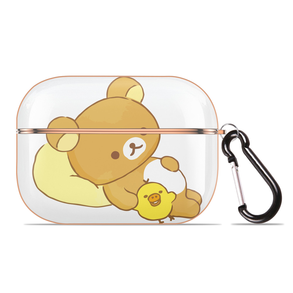 （画像用） リラックマ リラックマ キイロイトリ Rilakkuma Korilakkuma Kiiroitori 【AirPods Pro用】ハードシェル保護ケース｜耐衝撃・防指紋・カラビナ付き商品仕様