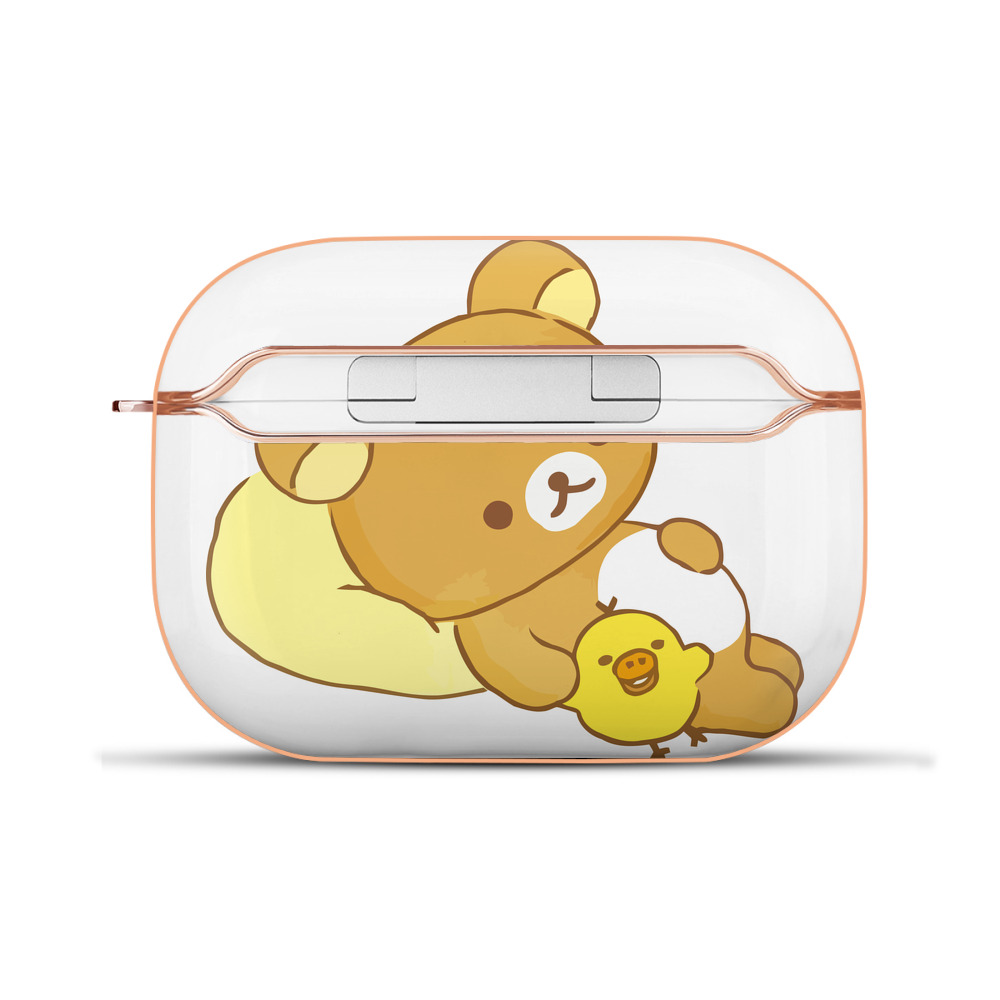 （画像用） リラックマ リラックマ キイロイトリ Rilakkuma Korilakkuma Kiiroitori 【AirPods Pro用】ハードシェル保護ケース｜耐衝撃・防指紋・カラビナ付き商品仕様