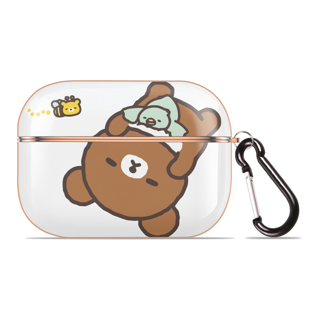 （画像用） リラックマ リラックマ キイロイトリ Rilakkuma Korilakkuma Kiiroitori 【AirPods Pro用】ハードシェル保護ケース｜耐衝撃・防指紋・カラビナ付き商品仕様
