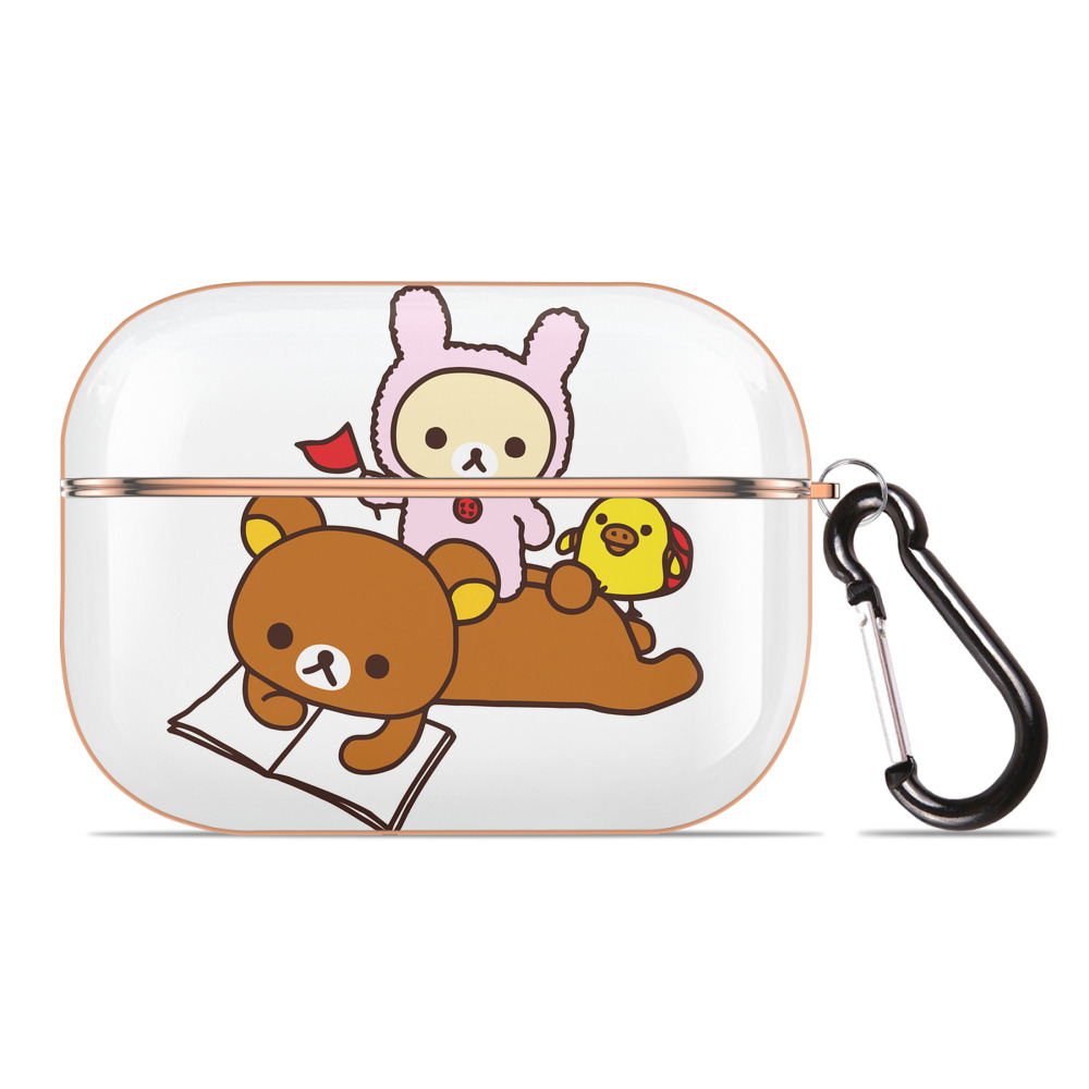 （画像用） リラックマ リラックマ キイロイトリ Rilakkuma Korilakkuma Kiiroitori 【AirPods Pro用】ハードシェル保護ケース｜耐衝撃・防指紋・カラビナ付き商品仕様
