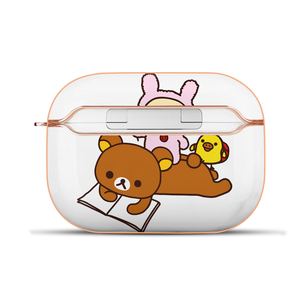 （画像用） リラックマ リラックマ キイロイトリ Rilakkuma Korilakkuma Kiiroitori 【AirPods Pro用】ハードシェル保護ケース｜耐衝撃・防指紋・カラビナ付き商品仕様