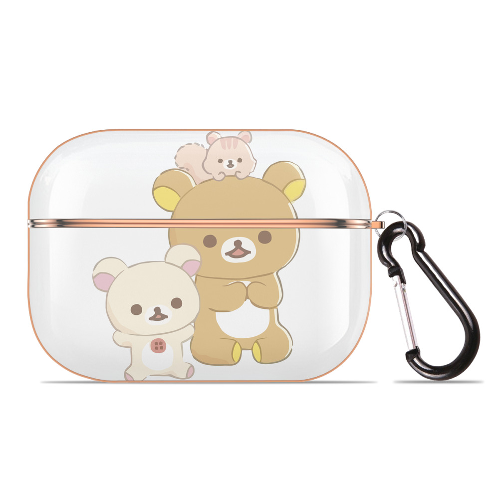 （画像用） リラックマ リラックマ キイロイトリ Rilakkuma Korilakkuma Kiiroitori 【AirPods Pro用】ハードシェル保護ケース｜耐衝撃・防指紋・カラビナ付き商品仕様