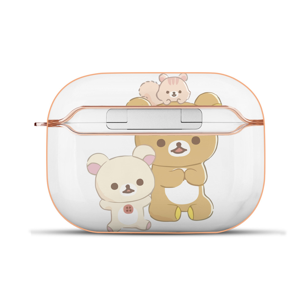 （画像用） リラックマ リラックマ キイロイトリ Rilakkuma Korilakkuma Kiiroitori 【AirPods Pro用】ハードシェル保護ケース｜耐衝撃・防指紋・カラビナ付き商品仕様