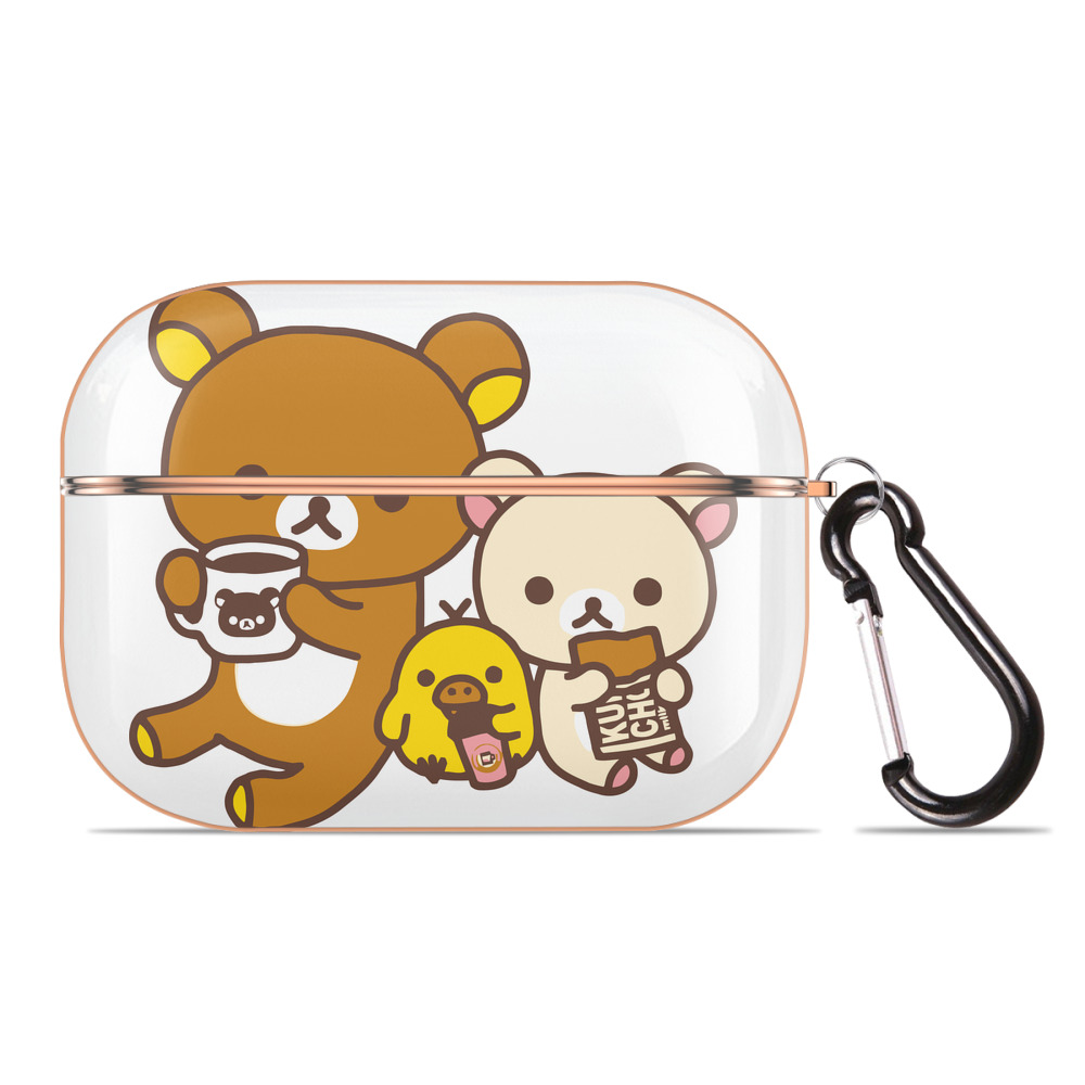 （画像用） リラックマ リラックマ キイロイトリ Rilakkuma Korilakkuma Kiiroitori 【AirPods Pro用】ハードシェル保護ケース｜耐衝撃・防指紋・カラビナ付き商品仕様