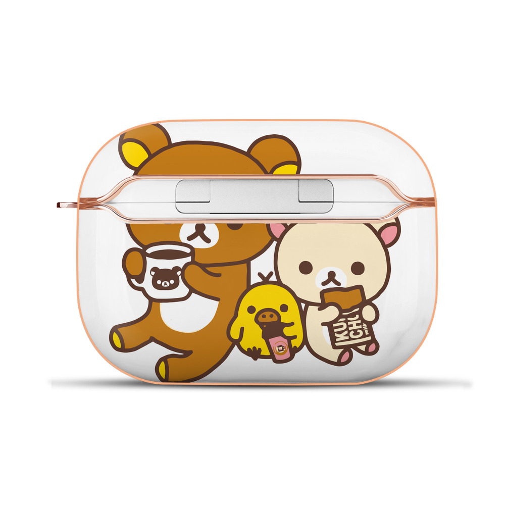 （画像用） リラックマ リラックマ キイロイトリ Rilakkuma Korilakkuma Kiiroitori 【AirPods Pro用】ハードシェル保護ケース｜耐衝撃・防指紋・カラビナ付き商品仕様
