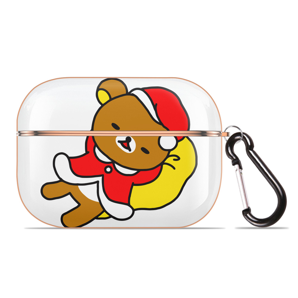 （画像用） リラックマ リラックマ キイロイトリ Rilakkuma Korilakkuma Kiiroitori 【AirPods Pro用】ハードシェル保護ケース｜耐衝撃・防指紋・カラビナ付き商品仕様