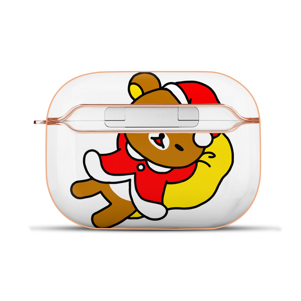 （画像用） リラックマ リラックマ キイロイトリ Rilakkuma Korilakkuma Kiiroitori 【AirPods Pro用】ハードシェル保護ケース｜耐衝撃・防指紋・カラビナ付き商品仕様