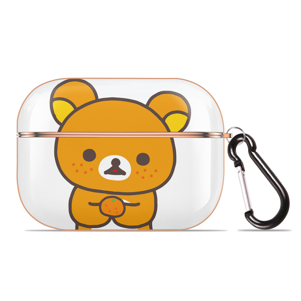 （画像用） リラックマ リラックマ キイロイトリ Rilakkuma Korilakkuma Kiiroitori 【AirPods Pro用】ハードシェル保護ケース｜耐衝撃・防指紋・カラビナ付き商品仕様
