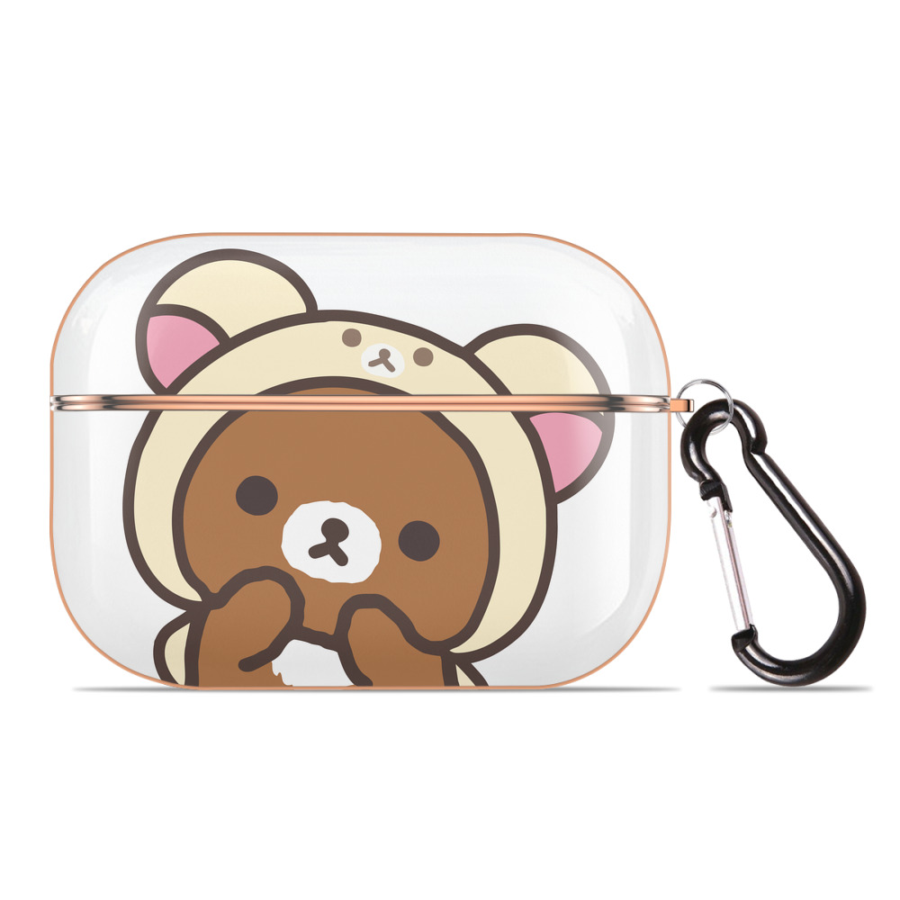 （画像用） リラックマ リラックマ キイロイトリ Rilakkuma Korilakkuma Kiiroitori 【AirPods Pro用】ハードシェル保護ケース｜耐衝撃・防指紋・カラビナ付き商品仕様
