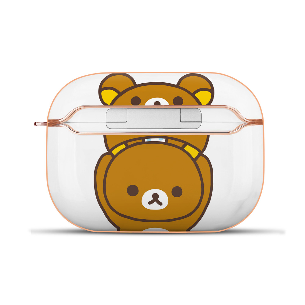 （画像用） リラックマ リラックマ キイロイトリ Rilakkuma Korilakkuma Kiiroitori 【AirPods Pro用】ハードシェル保護ケース｜耐衝撃・防指紋・カラビナ付き商品仕様