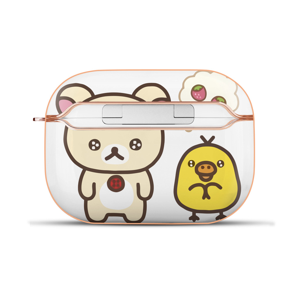 （画像用） リラックマ リラックマ キイロイトリ Rilakkuma Korilakkuma Kiiroitori 【AirPods Pro用】ハードシェル保護ケース｜耐衝撃・防指紋・カラビナ付き商品仕様