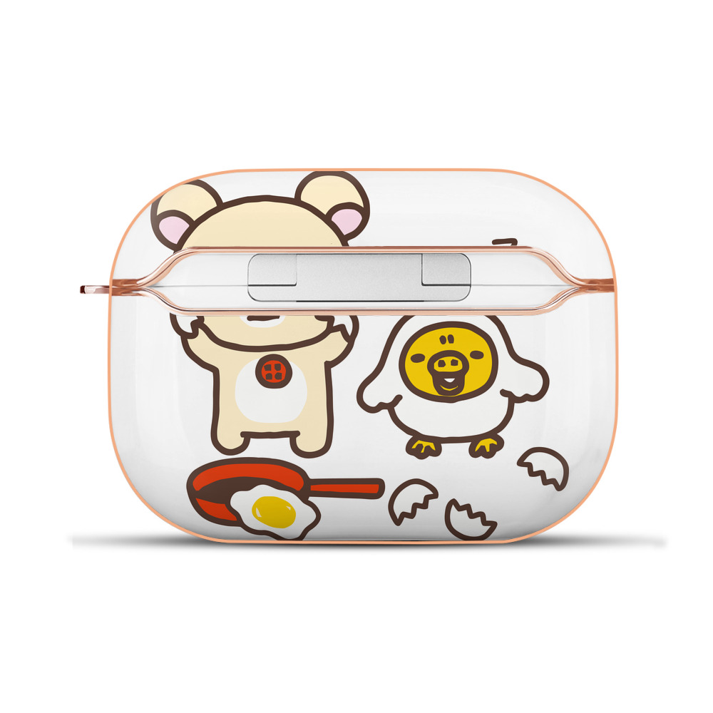 （画像用） リラックマ リラックマ キイロイトリ Rilakkuma Korilakkuma Kiiroitori 【AirPods Pro用】ハードシェル保護ケース｜耐衝撃・防指紋・カラビナ付き商品仕様