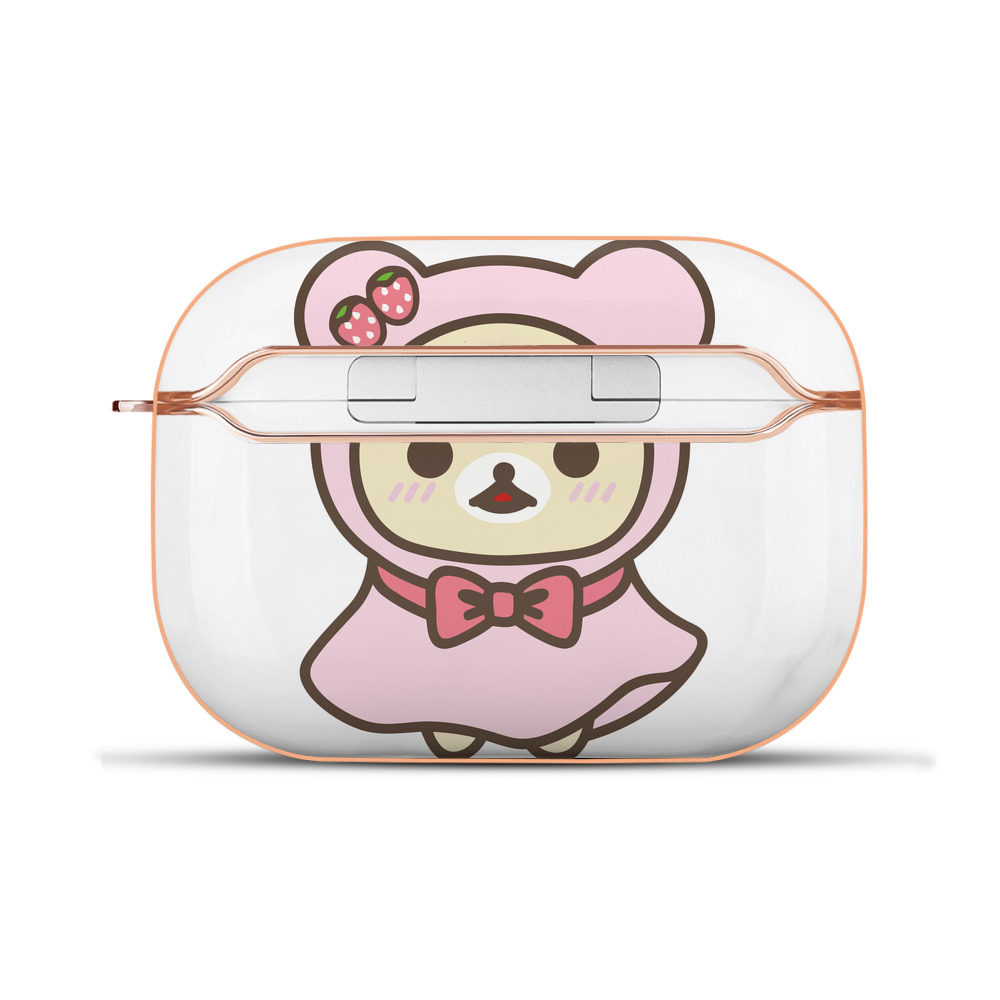 （画像用） リラックマ リラックマ キイロイトリ Rilakkuma Korilakkuma Kiiroitori 【AirPods Pro用】ハードシェル保護ケース｜耐衝撃・防指紋・カラビナ付き商品仕様