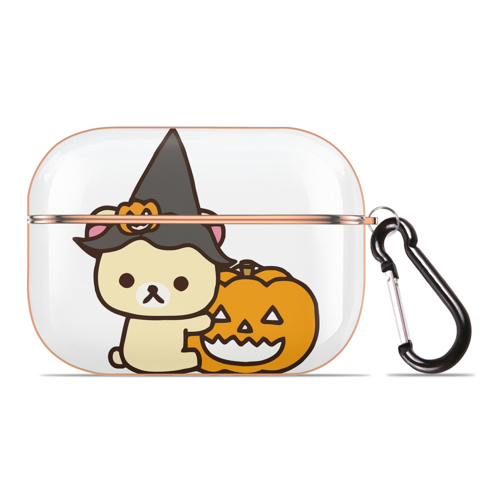 （画像用） リラックマ リラックマ キイロイトリ Rilakkuma Korilakkuma Kiiroitori 【AirPods Pro用】ハードシェル保護ケース｜耐衝撃・防指紋・カラビナ付き商品仕様