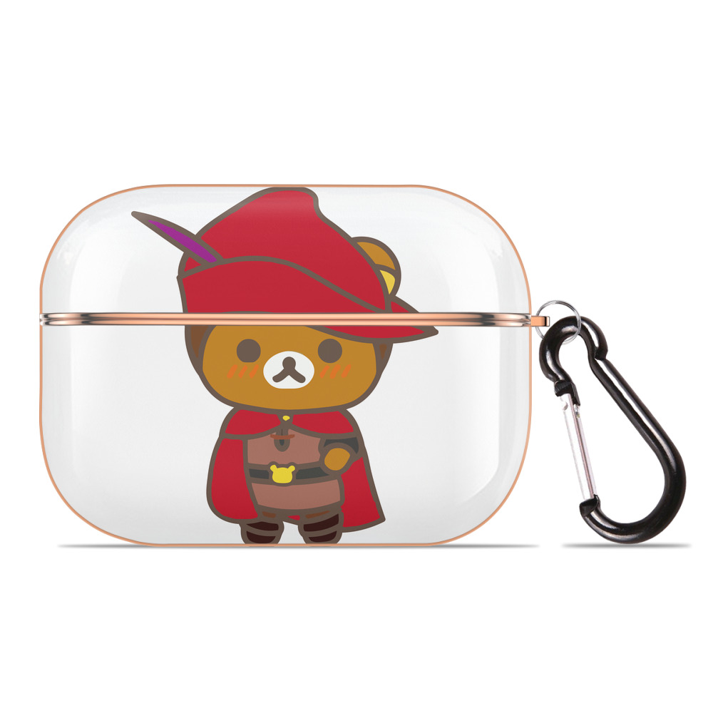 （画像用） リラックマ リラックマ キイロイトリ Rilakkuma Korilakkuma Kiiroitori 【AirPods Pro用】ハードシェル保護ケース｜耐衝撃・防指紋・カラビナ付き商品仕様