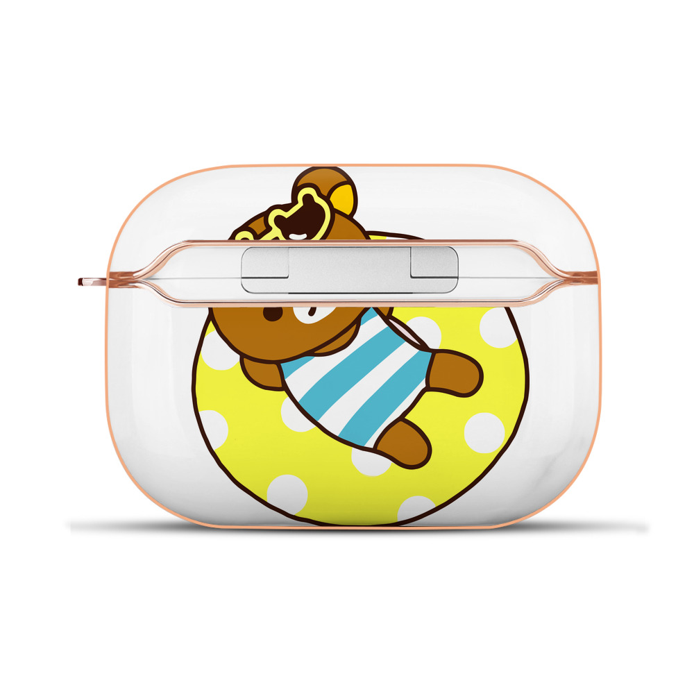 （画像用） リラックマ リラックマ キイロイトリ Rilakkuma Korilakkuma Kiiroitori 【AirPods Pro用】ハードシェル保護ケース｜耐衝撃・防指紋・カラビナ付き商品仕様