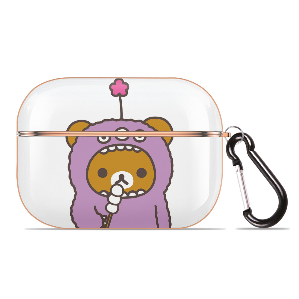 （画像用） リラックマ リラックマ キイロイトリ Rilakkuma Korilakkuma Kiiroitori 【AirPods Pro用】ハードシェル保護ケース｜耐衝撃・防指紋・カラビナ付き商品仕様