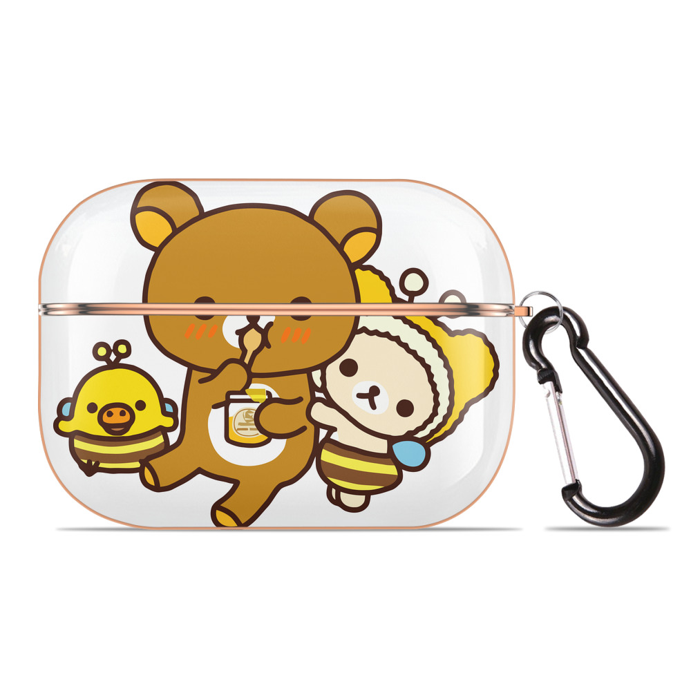 （画像用） リラックマ リラックマ キイロイトリ Rilakkuma Korilakkuma Kiiroitori 【AirPods Pro用】ハードシェル保護ケース｜耐衝撃・防指紋・カラビナ付き商品仕様