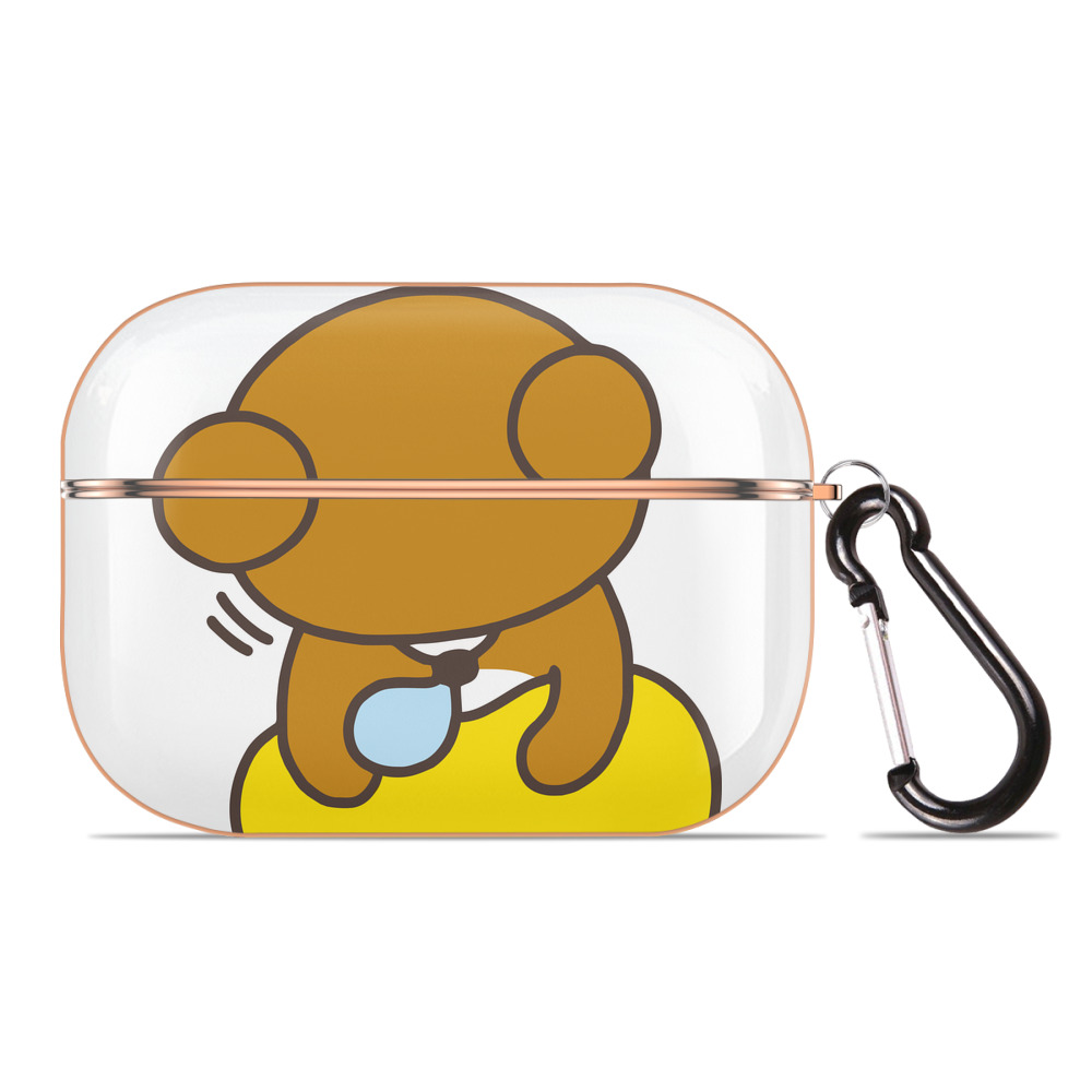（画像用） リラックマ リラックマ キイロイトリ Rilakkuma Korilakkuma Kiiroitori 【AirPods Pro用】ハードシェル保護ケース｜耐衝撃・防指紋・カラビナ付き商品仕様